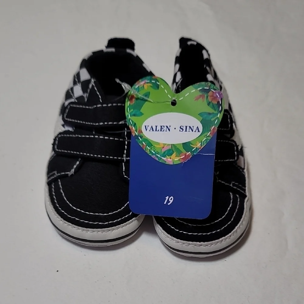Black Canvas Sneakers with White Rubber Sole